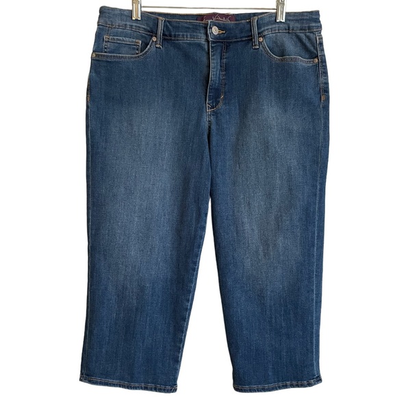 Rail Straight Capri Style Cropped Jeans Gloria Vanderbilt Womens Size 12 - Picture 6 of 16